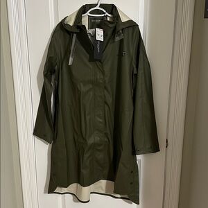 Size 38(8)⭐️NWT ILSE JACOBSEN Army Green Rain Coat 71.